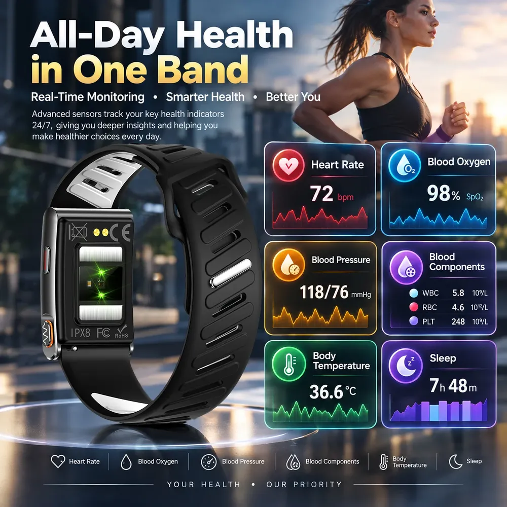 Montre connectée santé ECG tension artérielle