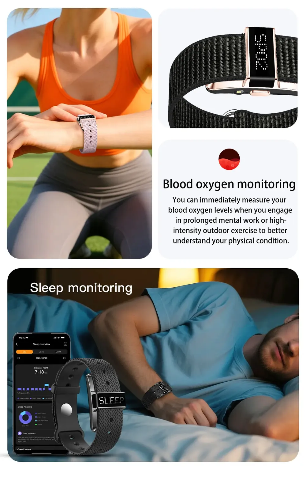 Montre connectée santé SpO2 tension artérielle