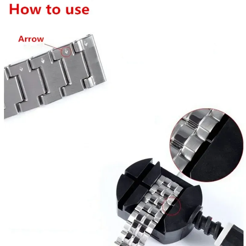 Outil réglage bracelet montre acier