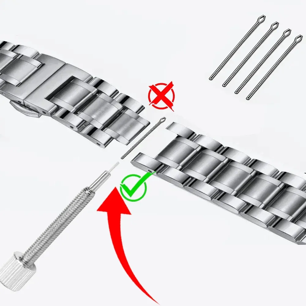 Outil réglage bracelet montre acier