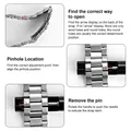 Outil réglage bracelet montre métal – 5