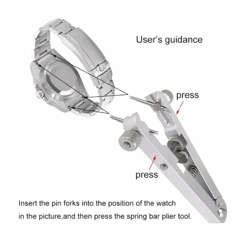 Outil retrait bracelet montre en aluminium