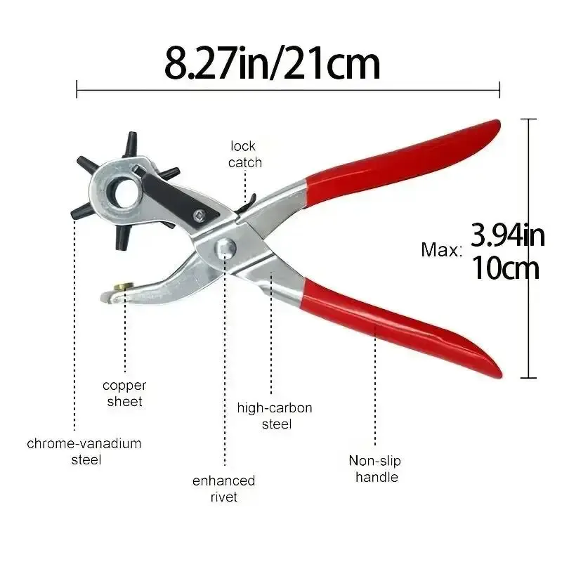 Poinçon cuir pour bracelet montre 2,0 mm