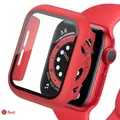Protection écran et boîtier pour Apple Watch 38 à 45 mm – Couleur Red1