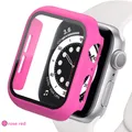 Protection écran et boîtier pour Apple Watch 38 à 45 mm – Couleur rose red04