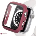 Protection écran et boîtier pour Apple Watch 38 à 45 mm – Couleur wine red17