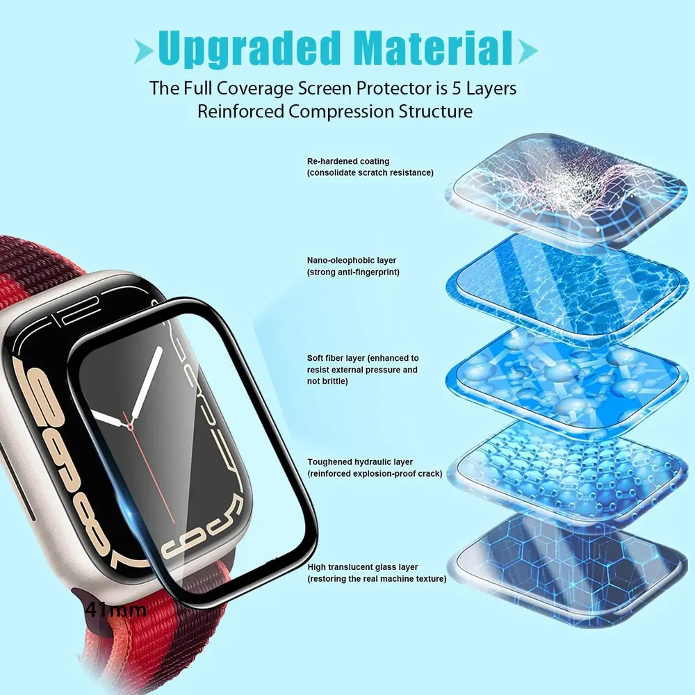 Protection écran souple pour Apple Watch 38-45mm