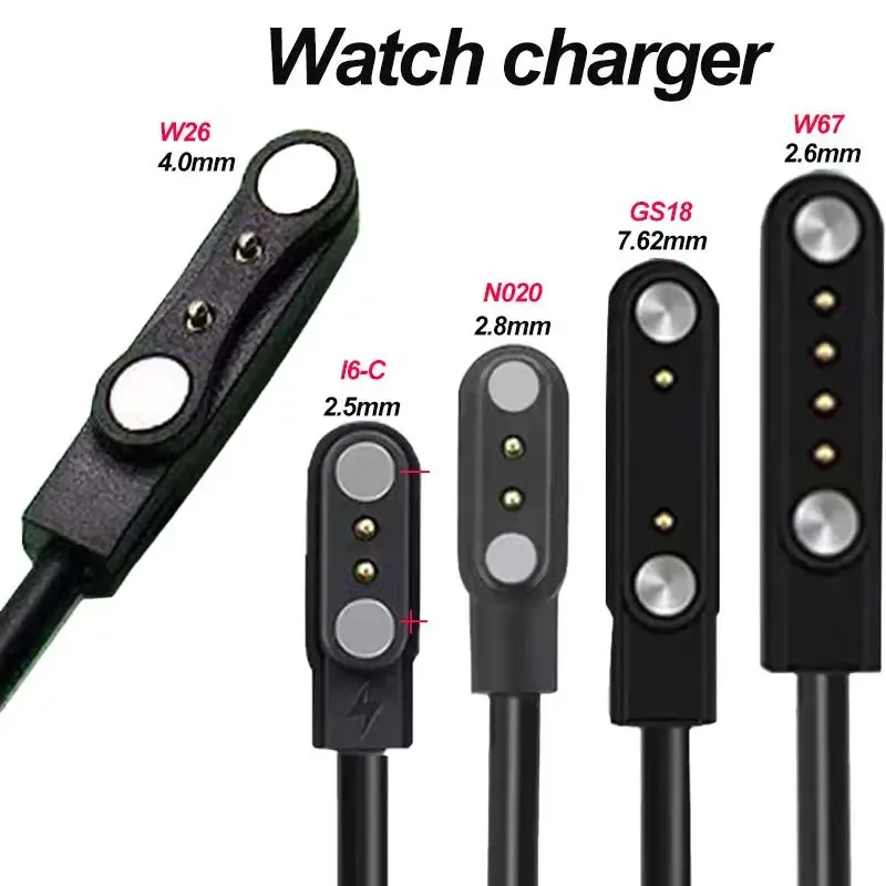 Station charge magnétique montre 2 à 4 broches