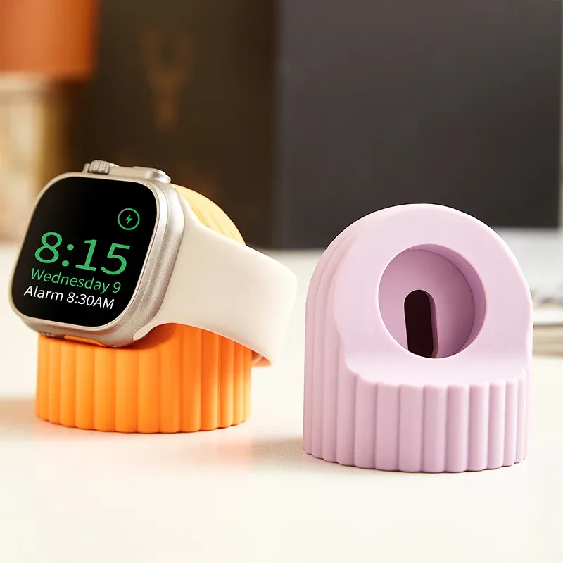 Support chargeur silicone pour Apple Watch toutes séries