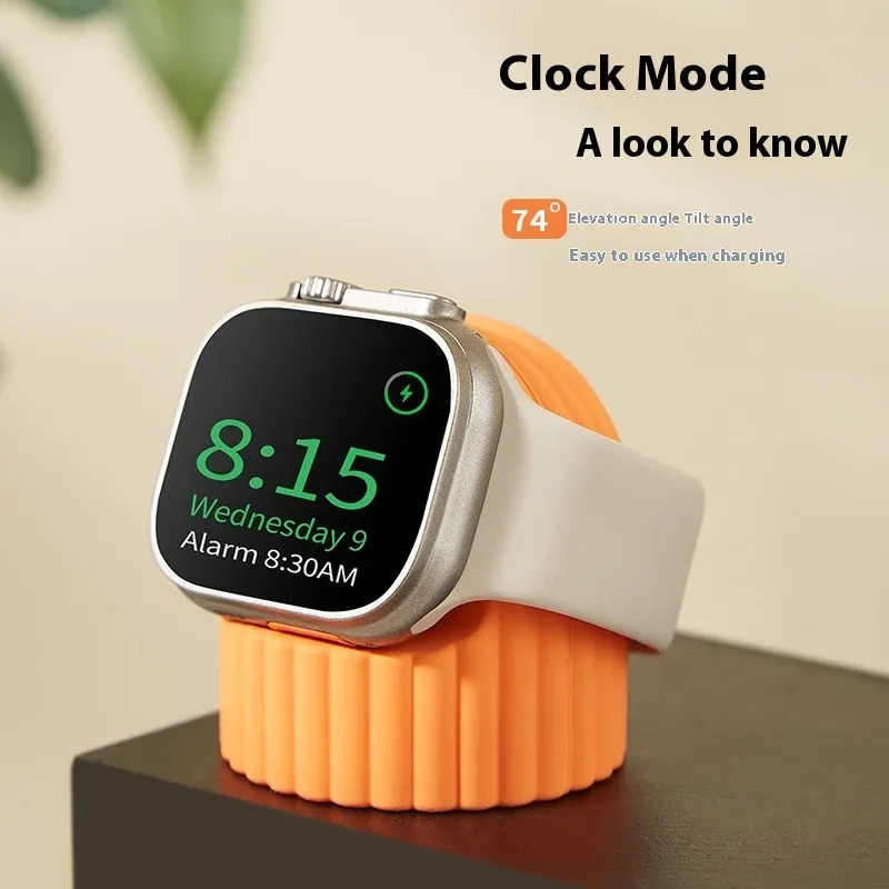 Support chargeur silicone pour Apple Watch toutes séries