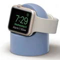 Support chargeur silicone pour Apple Watch toutes séries – Couleur light blue