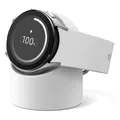 Support chargeur silicone pour Samsung Galaxy Watch 3/4 – Couleur BLANC