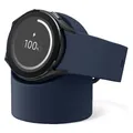Support chargeur silicone pour Samsung Galaxy Watch 3/4 – Couleur Bleu