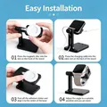 Support chargeur universel rotatif 360° pour montre – 6