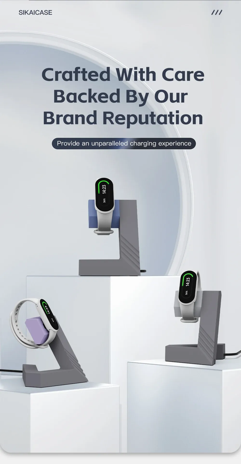 Support chargeur USB pour Xiaomi Band 8-10
