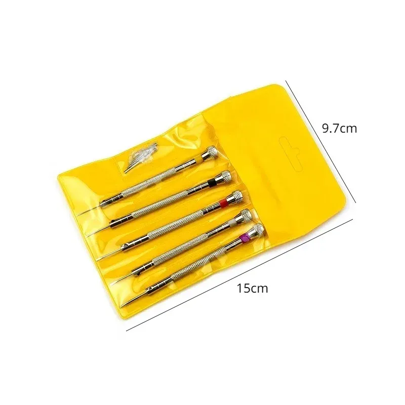 Tournevis acier 0,8 à 1,6 mm pour réparation montre