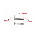 Tournevis H et U pour boucle bracelet montre – Couleur 2.0mm-2pcs