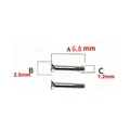 Tournevis H et U pour boucle bracelet montre – Couleur 6.8mm-2pcs