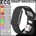 Tracker activité santé ECG 3ATM homme femme – Couleur Black silicone tape