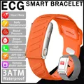Tracker activité santé ECG 3ATM homme femme – Couleur Orange silicone tape