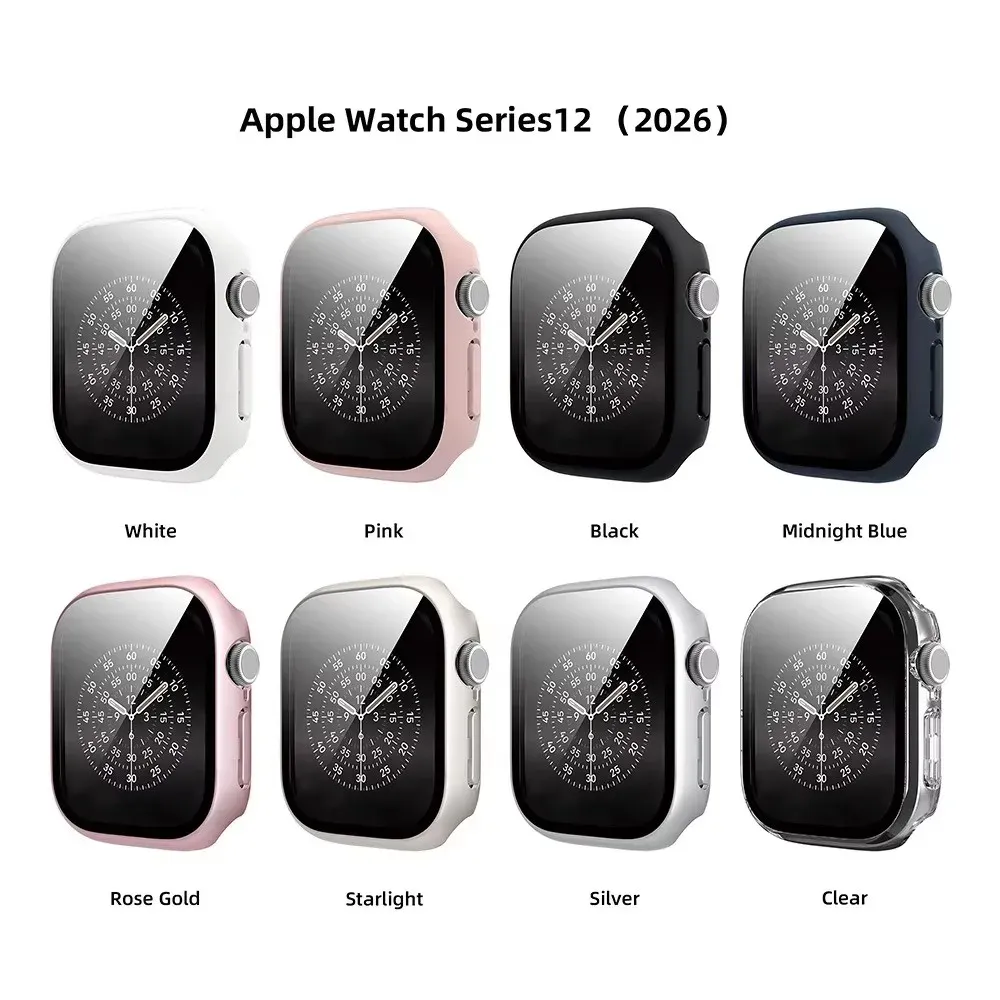Verre et boîtier PC mat pour Apple Watch 42 à 46 mm