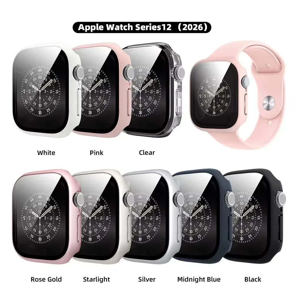 Verre et boîtier PC mat pour Apple Watch 42 à 46 mm