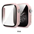 Verre et boîtier PC mat pour Apple Watch 42 à 46 mm – Couleur Pink