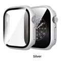 Verre et boîtier PC mat pour Apple Watch 42 à 46 mm – Couleur Silver