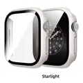 Verre et boîtier PC mat pour Apple Watch 42 à 46 mm – Couleur Starlight