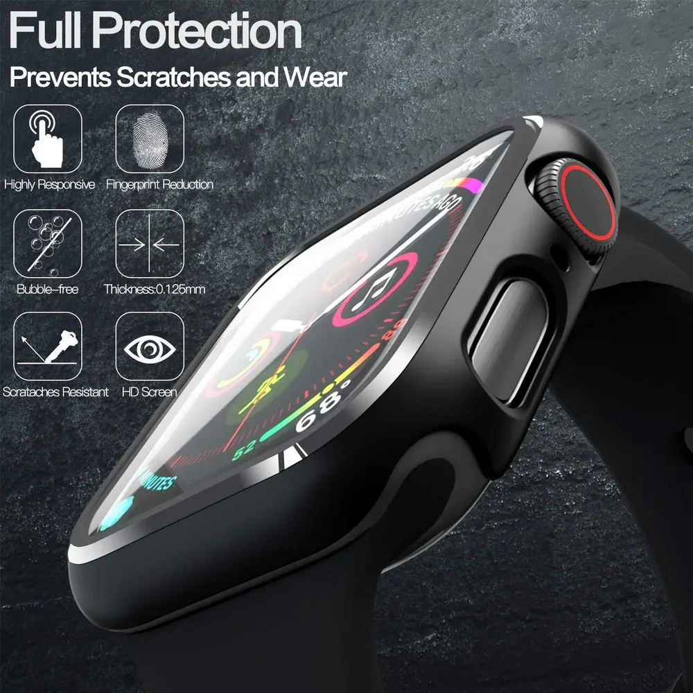 Verre et coque pour Apple Watch 38 à 45 mm