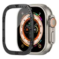 Verre trempé + cadre titane pour Apple Watch Ultra 3/2 – Couleur black-KD