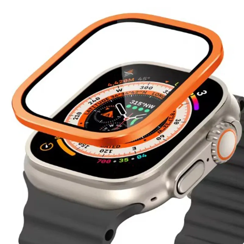 Verre trempé + cadre titane pour Apple Watch Ultra 3/2
