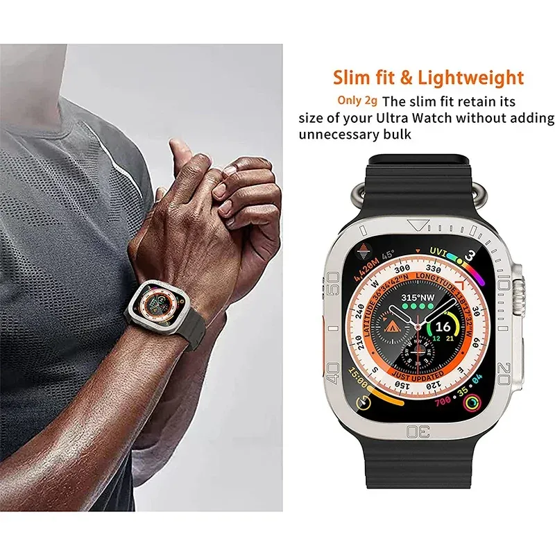 Verre trempé + cadre titane pour Apple Watch Ultra 3/2