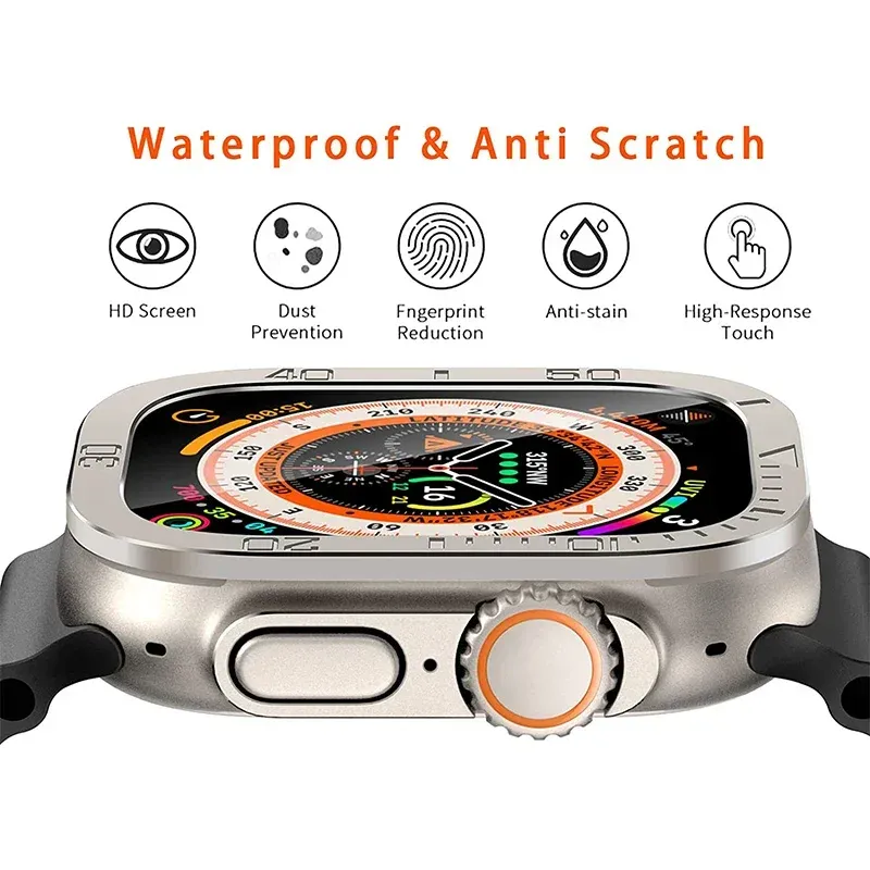 Verre trempé + cadre titane pour Apple Watch Ultra 3/2