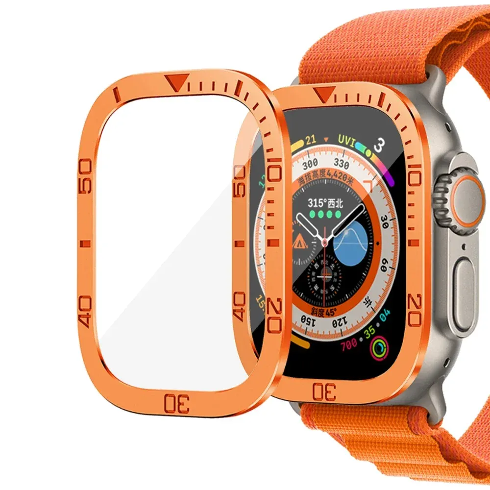 Verre trempé + cadre titane pour Apple Watch Ultra 3/2
