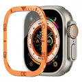 Verre trempé + cadre titane pour Apple Watch Ultra 3/2 – Couleur orange-KD
