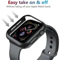 Verre trempé + coque pour Apple Watch 11/10/9/8/7/6/5/4 – 6
