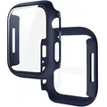 Verre trempé + coque pour Apple Watch 11/10/9/8/7/6/5/4 – Couleur blue