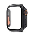 Verre trempé + coque pour Apple Watch 11/10/9/8/7/6/5/4 – Couleur change ultra black