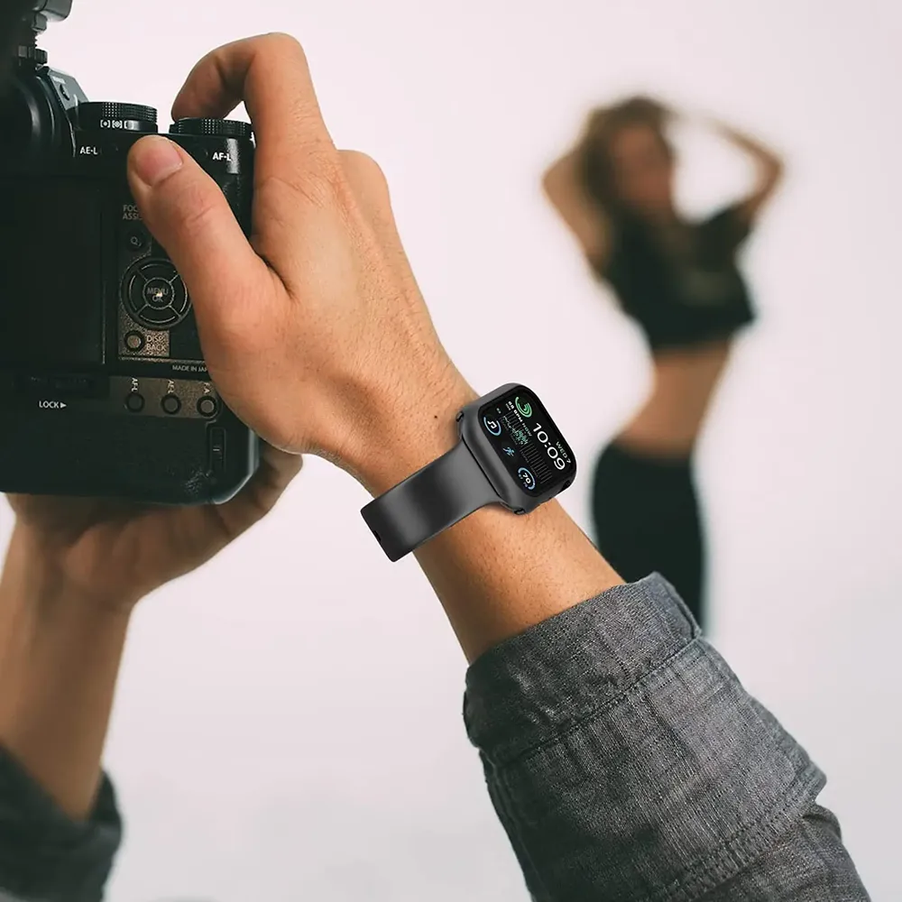 Verre trempé + coque pour Apple Watch 11/10/9/8/7/6/5/4