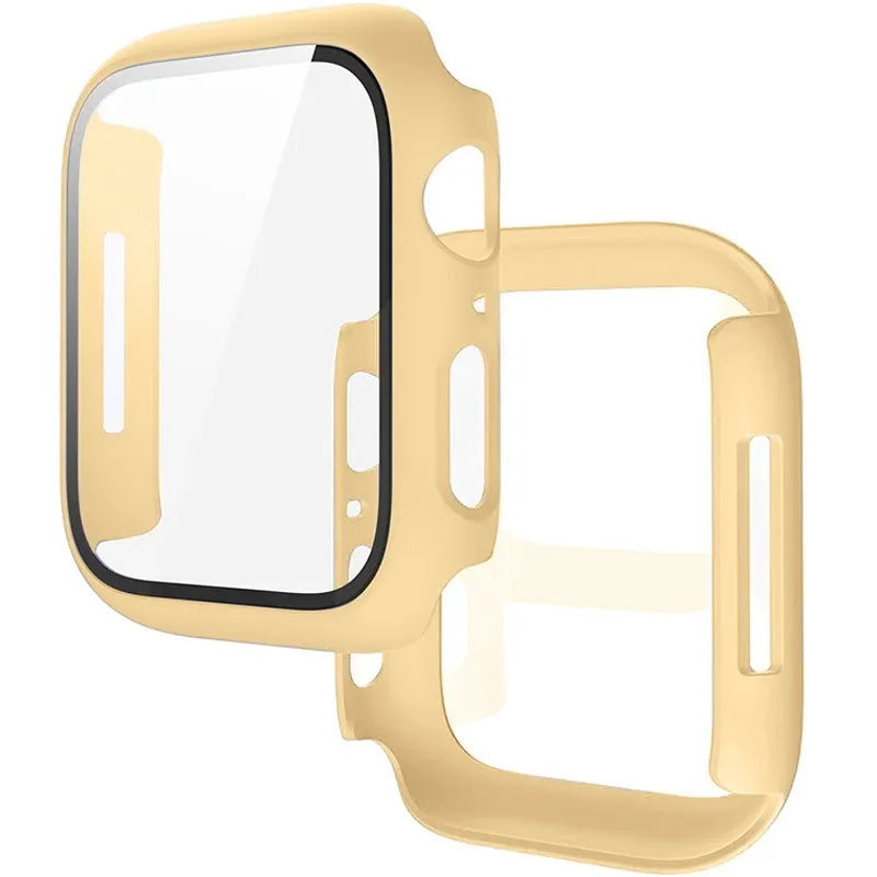Verre trempé + coque pour Apple Watch 11/10/9/8/7/6/5/4