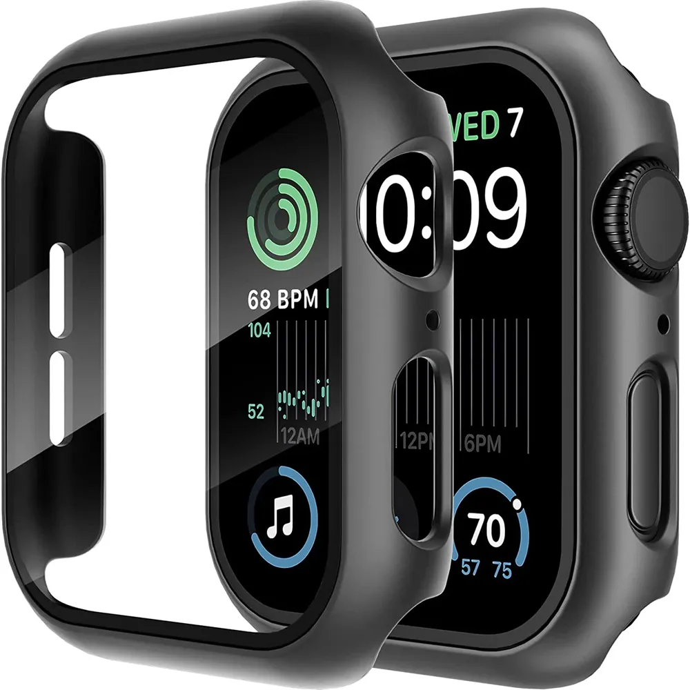 Verre trempé + coque pour Apple Watch 11/10/9/8/7/6/5/4