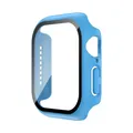 Verre trempé + coque pour Apple Watch 11/10/9/8/7/6/5/4 – Couleur indigo blue