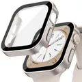 Verre trempé + coque pour Apple Watch 11/10/9/8/7/6/5/4 – Couleur matte 1 Stralight