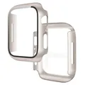 Verre trempé + coque pour Apple Watch 11/10/9/8/7/6/5/4 – Couleur Stralight