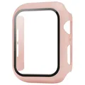 Verre trempé + coque pour Apple Watch Series 10/9/8/7/6/SE/5 – Couleur 11 Pink sand