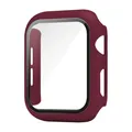 Verre trempé + coque pour Apple Watch Series 10/9/8/7/6/SE/5 – Couleur 18 wine red