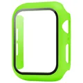 Verre trempé + coque pour Apple Watch Series 10/9/8/7/6/SE/5 – Couleur 25 fluorescent green