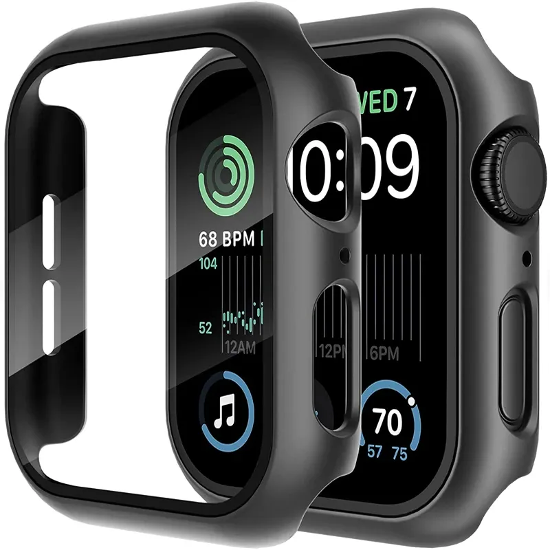 Verre trempé + coque pour Apple Watch Series 10/9/8/7/6/SE/5