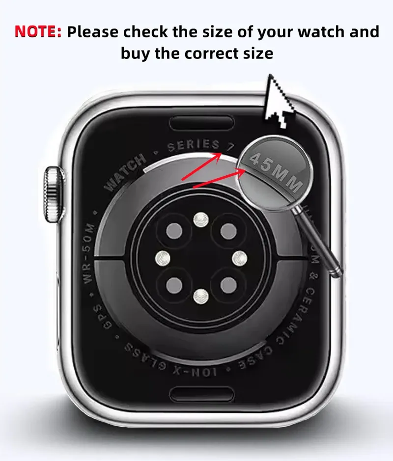 Verre trempé + coque pour Apple Watch Series 10/9/8/7/6/SE/5